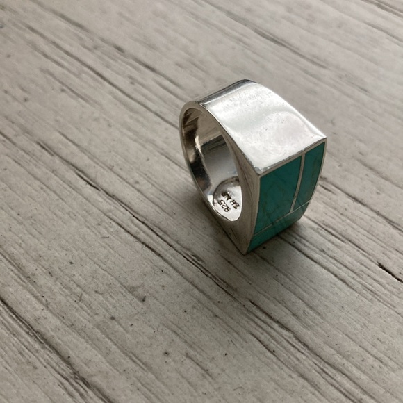 Turquoise squared ring - Picture 5 of 12